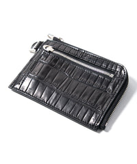 Nile Crocodile（Niloticus Crocodile）L Wallet - BLACK