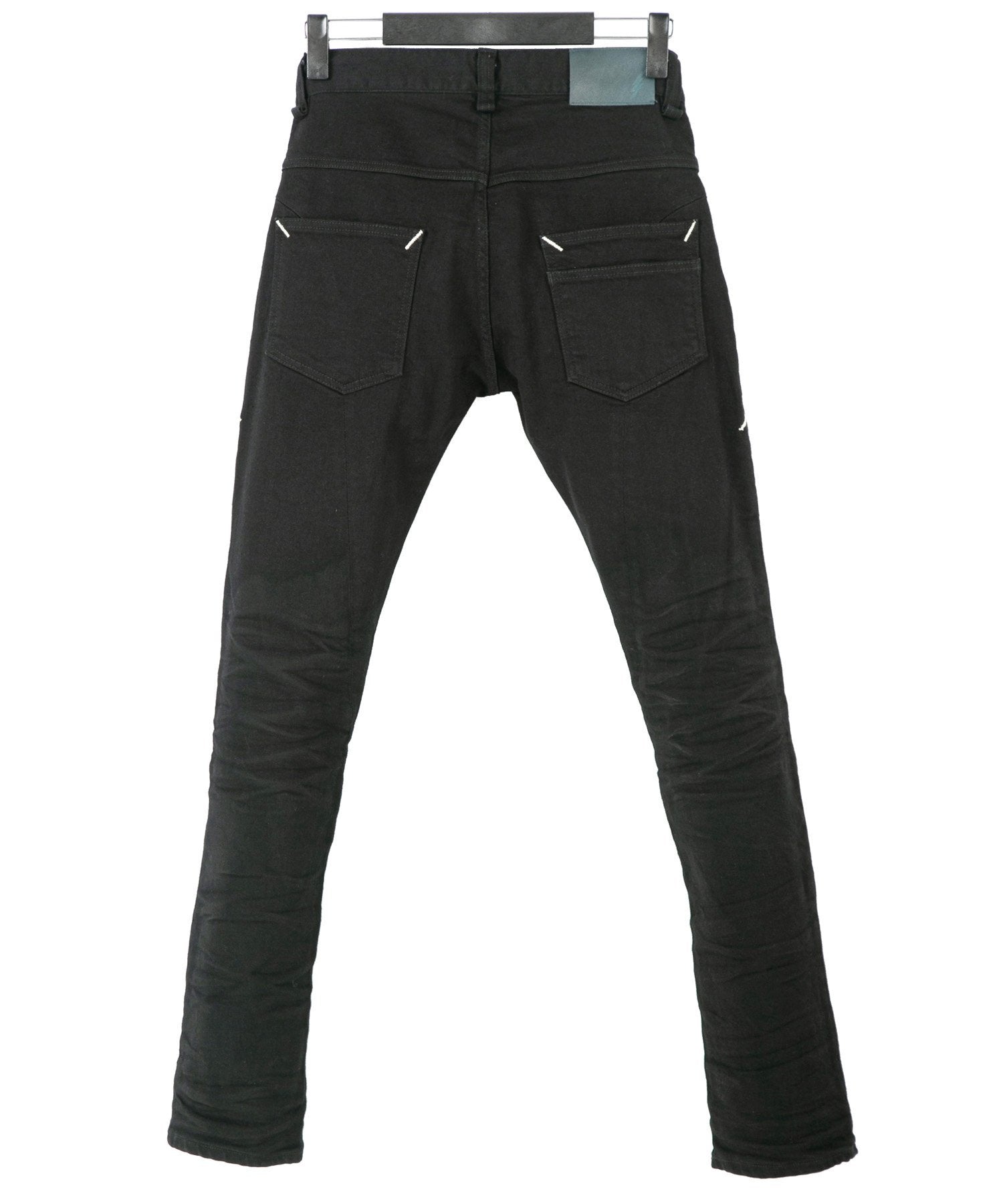 Load image into Gallery viewer, 11oz Organic Cotton Stretch Denim &quot;TIGHT JOE&quot; Tight Straight Jeans ONE WASH - BLACK