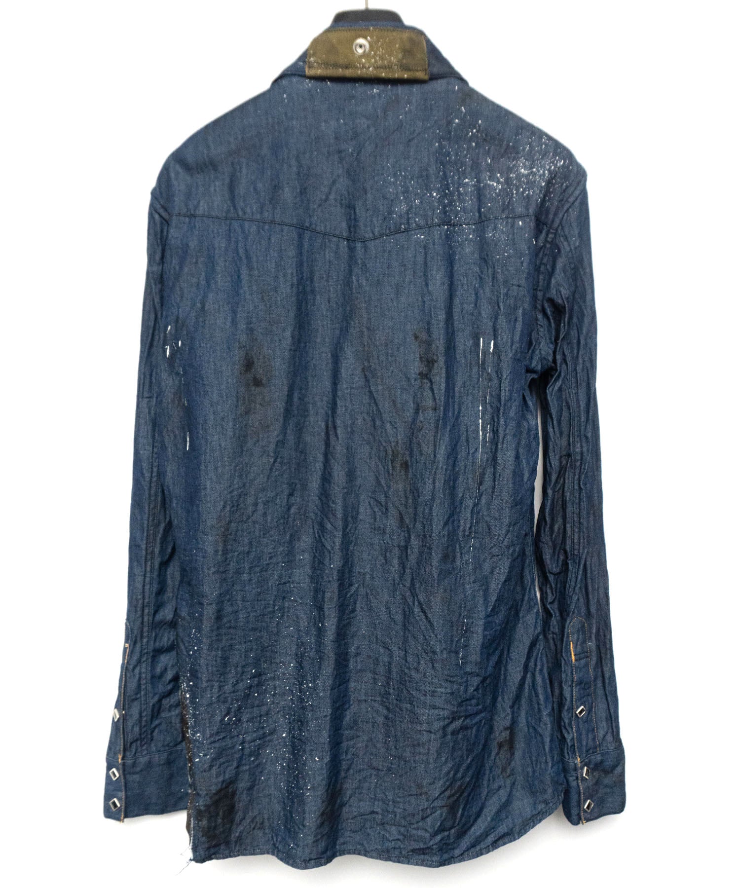 Load image into Gallery viewer, 6oz Organic Cotton Remake Denim Western Shirt - 6 (XL) size