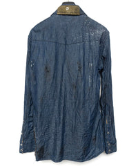 Load image into Gallery viewer, 6oz Organic Cotton Remake Denim Western Shirt - 6 (XL) size