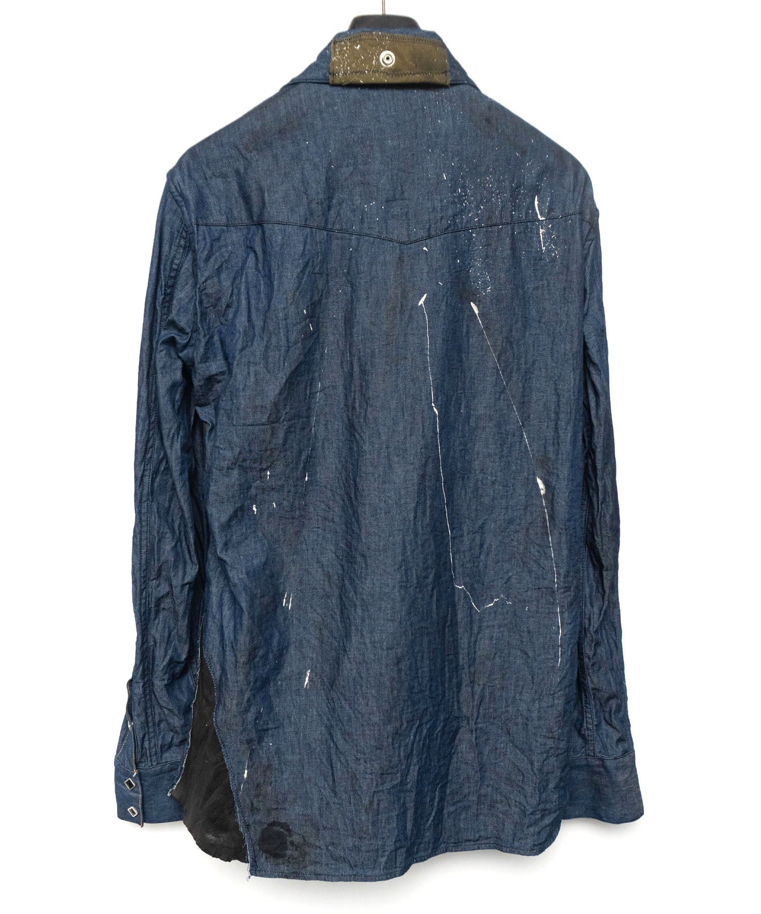 Load image into Gallery viewer, 6oz Organic Cotton Remake Denim Western Shirt - 6 (XL) size