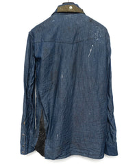 Load image into Gallery viewer, 6oz Organic Cotton Remake Denim Western Shirt - 6 (XL) size
