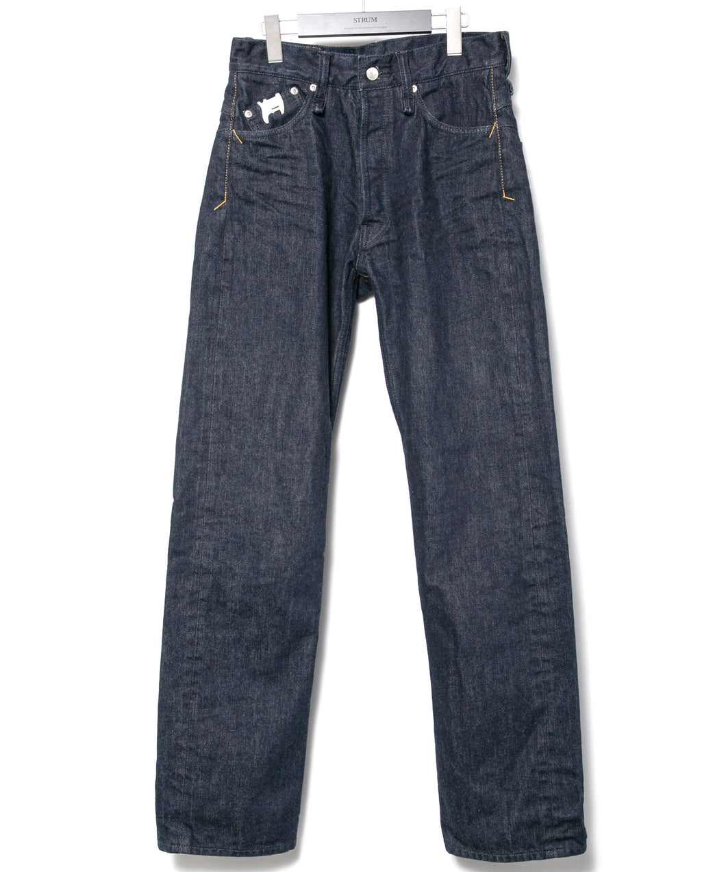 14oz ディープブルー ヘビーセルヴィッチ デニム 1977 レギュラーストレート ワンウォッシュ加工 - INDIGO