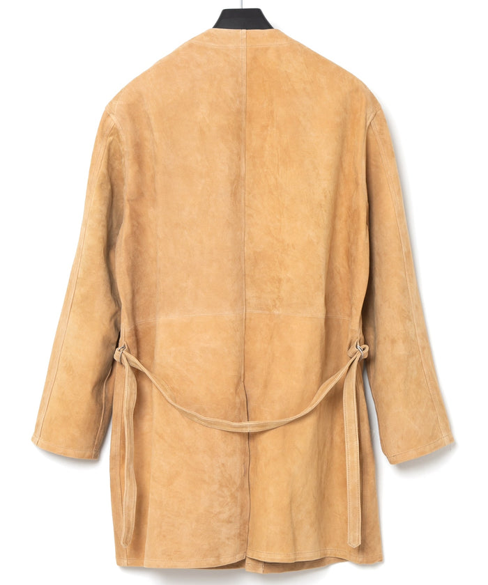 ジャパンカーフスエード ALTERNA ロングカーディガン - BEIGE