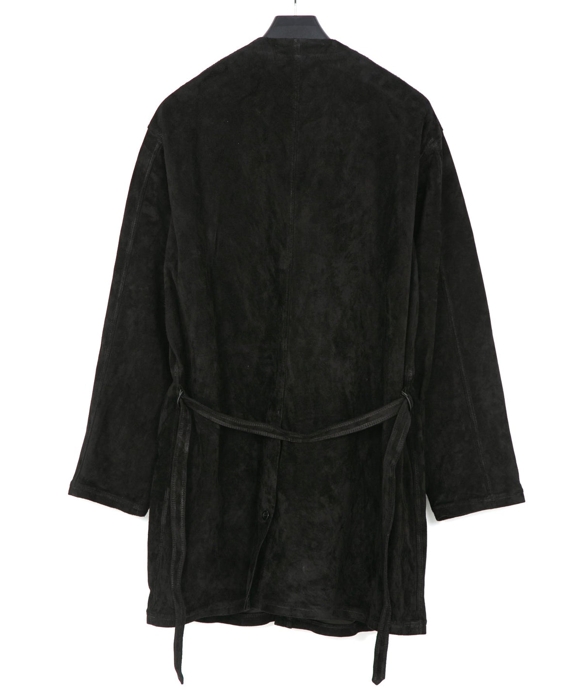 ジャパンカーフスエード ALTERNA ロングカーディガン - BLACK