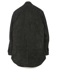 Japan Calf Suede "TRAMPER" Tramper Coat - BLACK