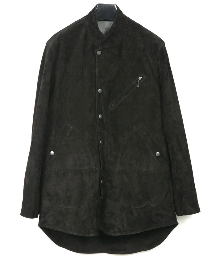 ジャパンカーフスエード TRAMPER トランパーコート - BLACK