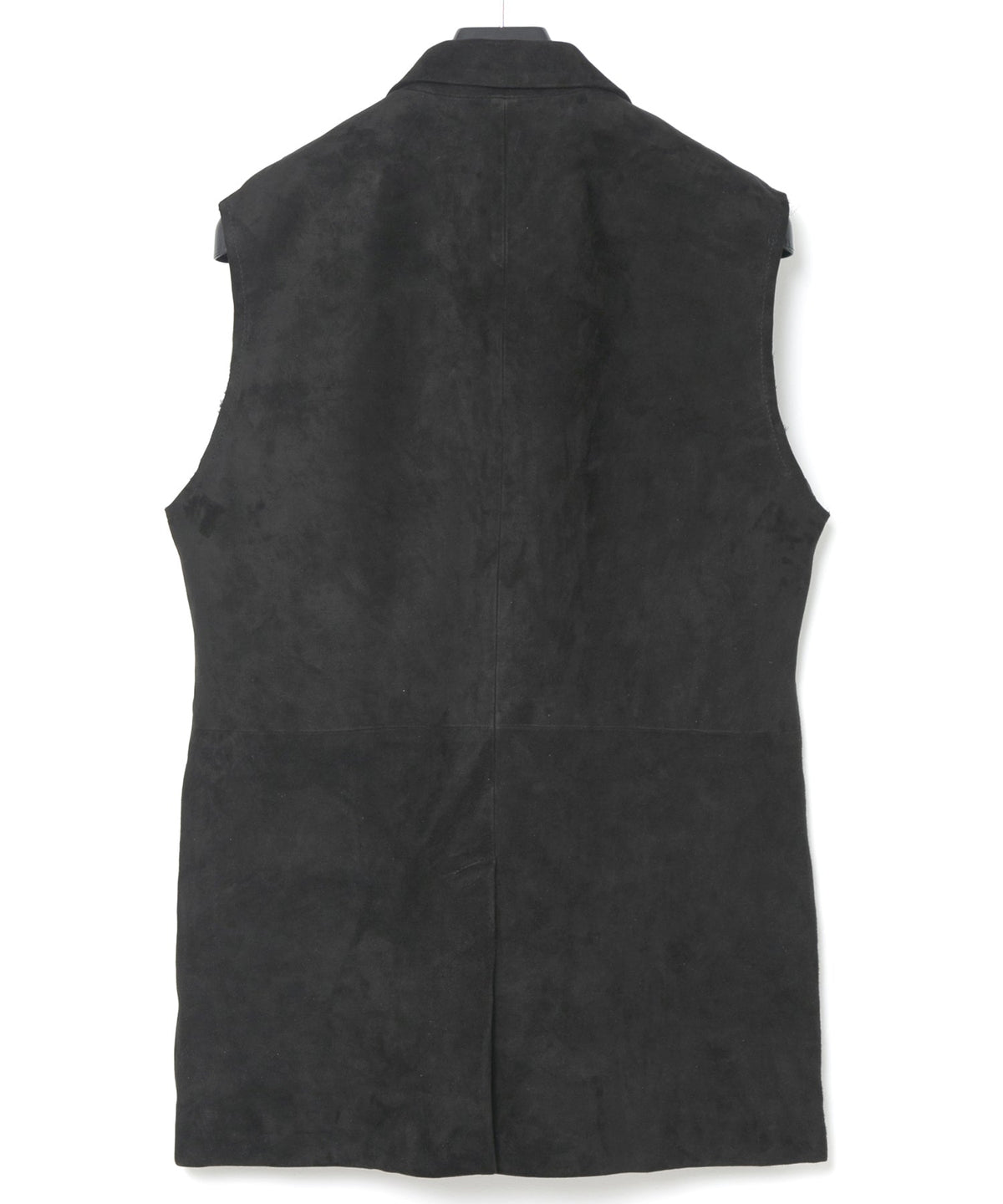 ジャパンカーフスエード KICKS テーラードベスト - BLACK