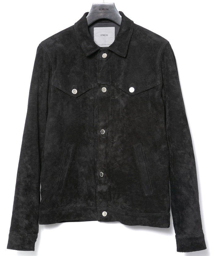 オイルカーフスエード DEAN ORIGINAL Gジャン - BLACK