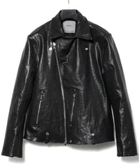 Pit Vegetable Full Tanned Shrunken Horsehide HI-FLYER Double Riders Grande Fit - BLACK