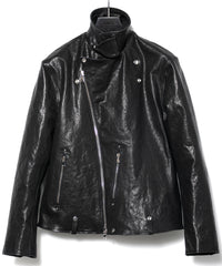 Pit Vegetable Full Tanned Shrunken Horsehide HI-FLYER Double Riders Grande Fit - BLACK