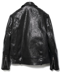 Pit Vegetable Full Tanned Shrunken Horsehide HI-FLYER Double Riders Grande Fit - BLACK