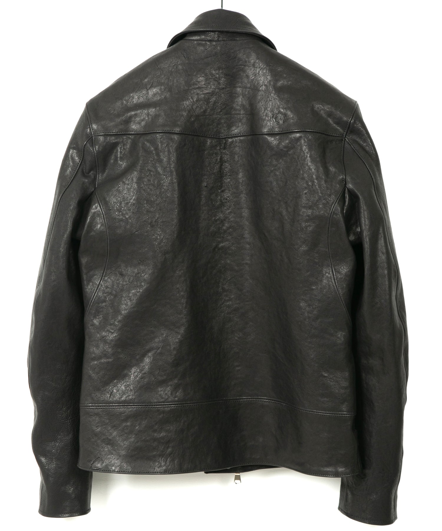 Load image into Gallery viewer, Pit Vegetable Full Tanned Shrank Horsehide LIST Double Riders Jacket - BLACK