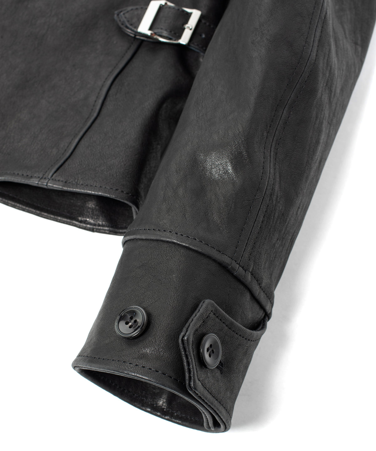Pit Vegetable Full Tanned Shrunken Horse Hide Sports Jacket - Black