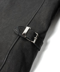 Pit Vegetable Full Tanned Shrunken Horse Hide Sports Jacket - Black