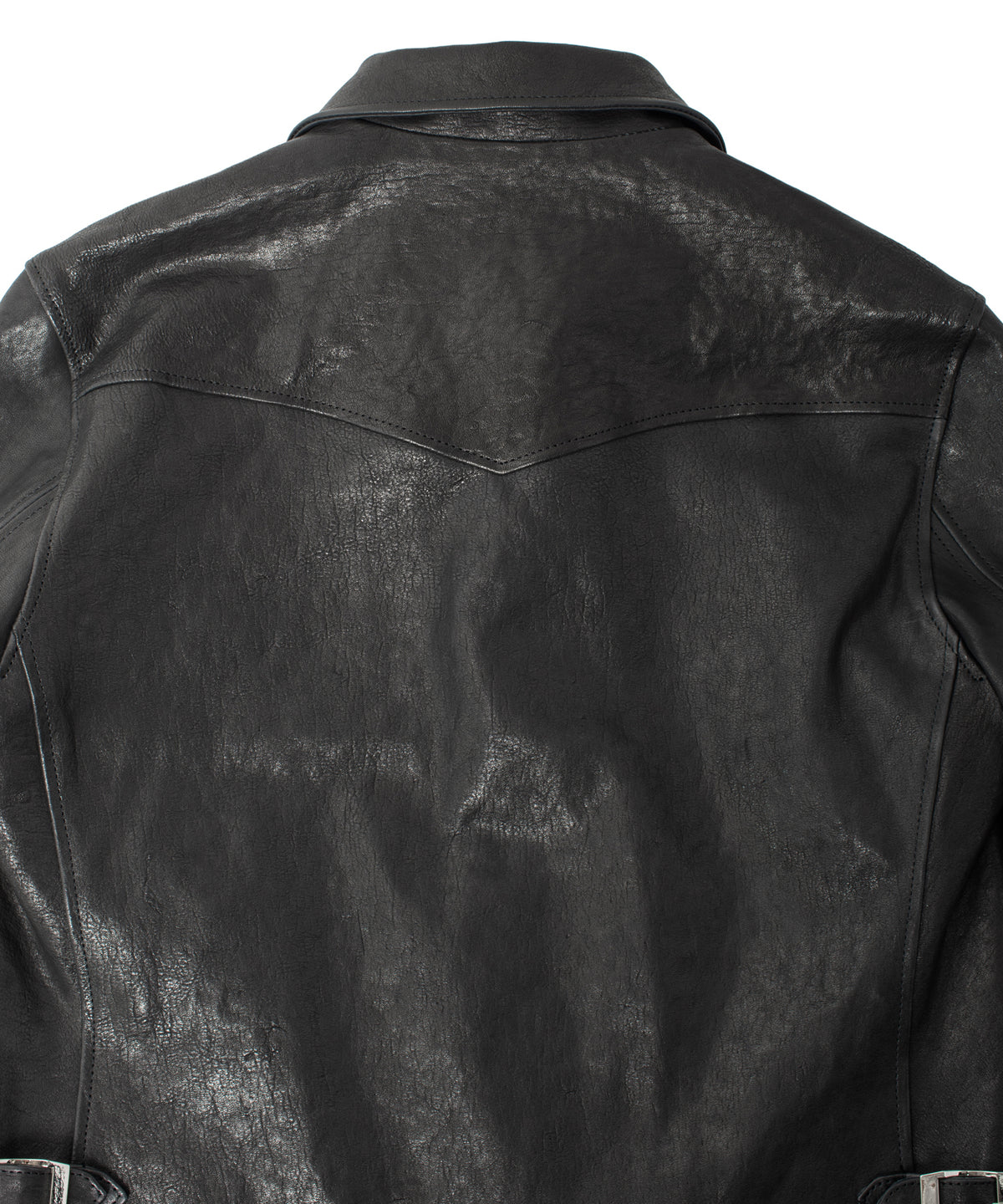 Pit Vegetable Full Tanned Shrunken Horse Hide Sports Jacket - Black