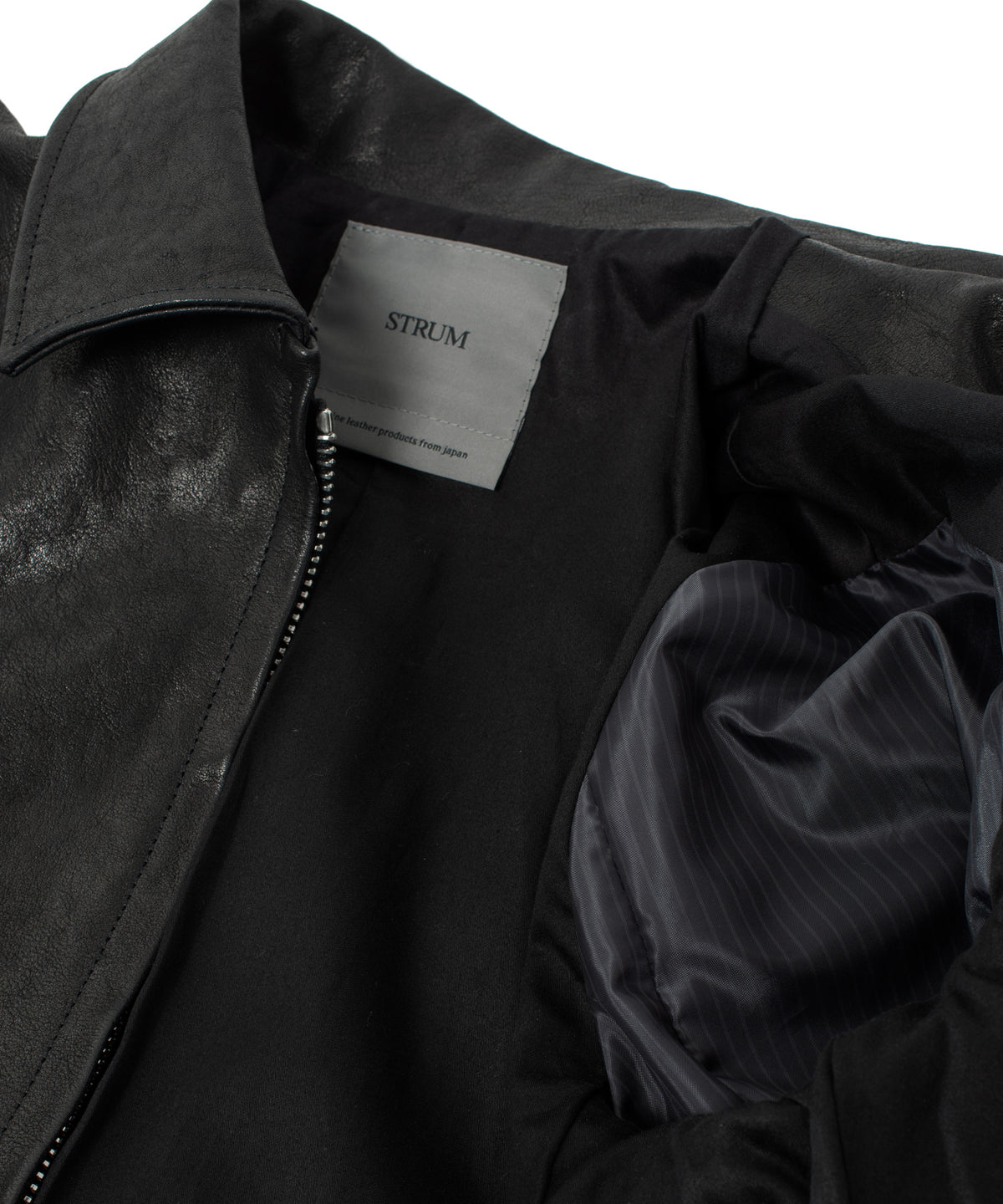 Pit Vegetable Full Tanned Shrunken Horse Hide Sports Jacket - Black