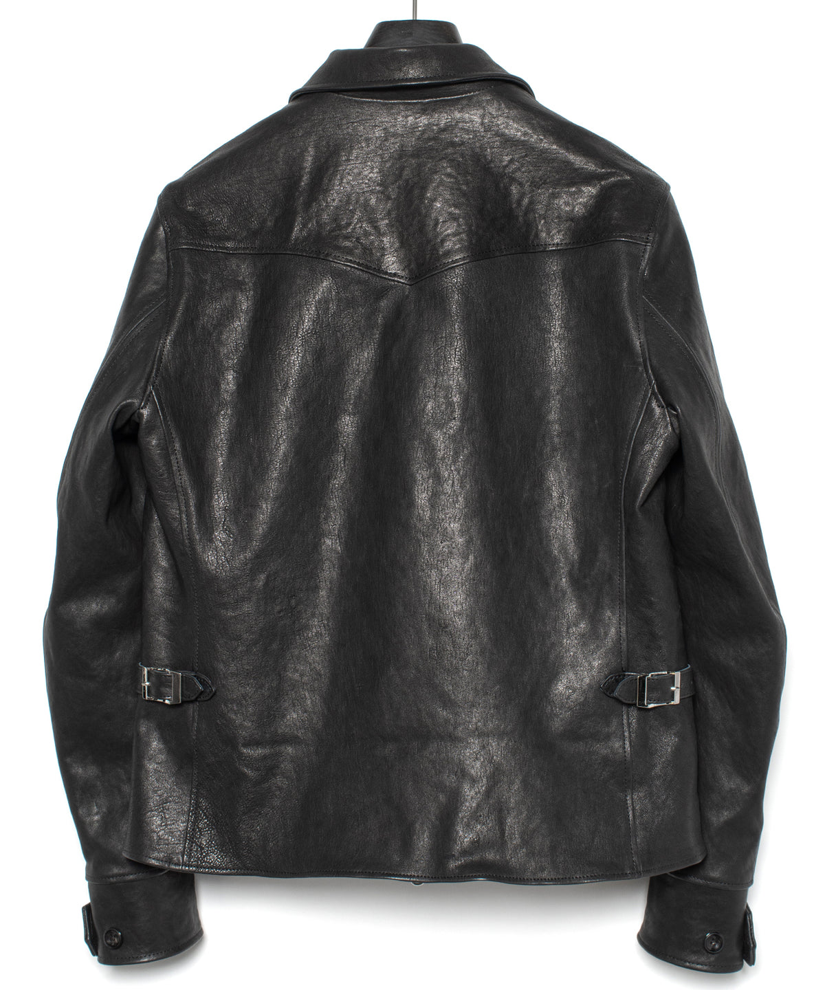Pit Vegetable Full Tanned Shrunken Horse Hide Sports Jacket - Black