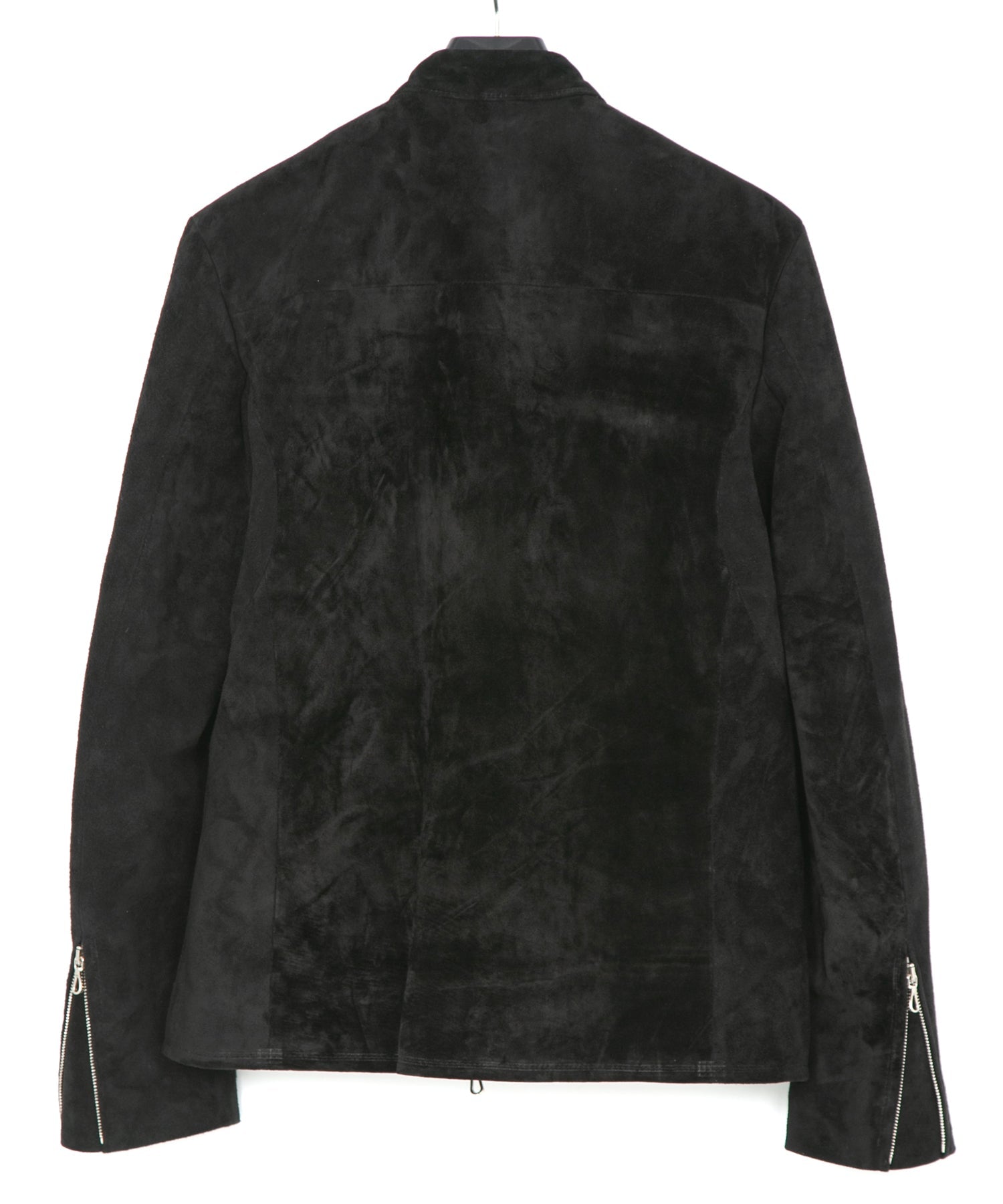 スエード ホースハイド JUDE シングルライダースジャケット - BLACK
