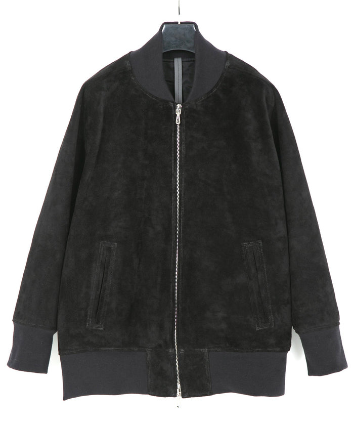 スエード ホースハイド CRANK ブルゾン - BLACK