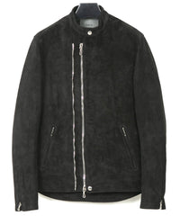 Suede Horse hide "JAY" Single Riders - BLACK