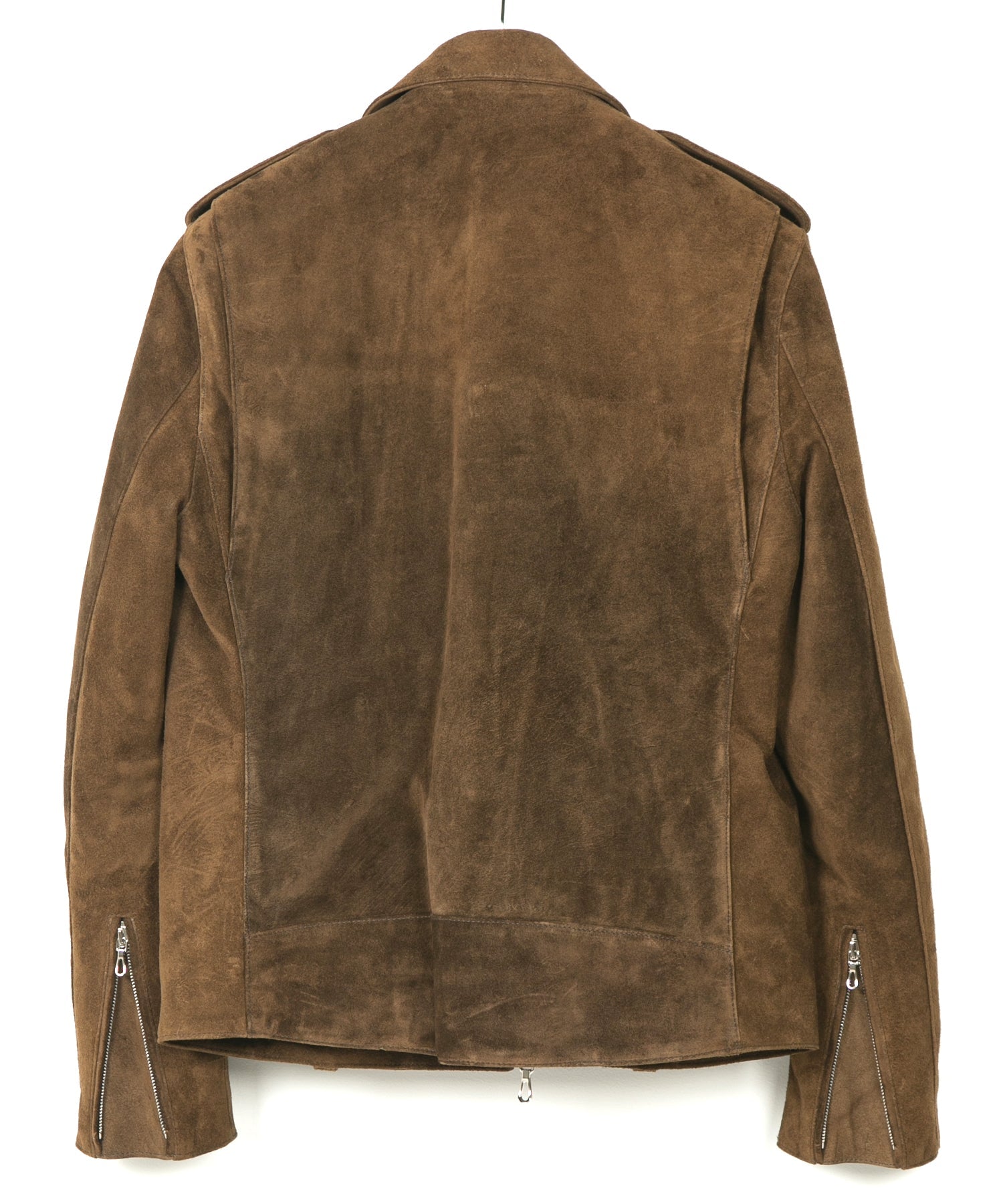 Load image into Gallery viewer, Suede Horsehide JOEY Double Riders Jacket - BROWN KHAKI