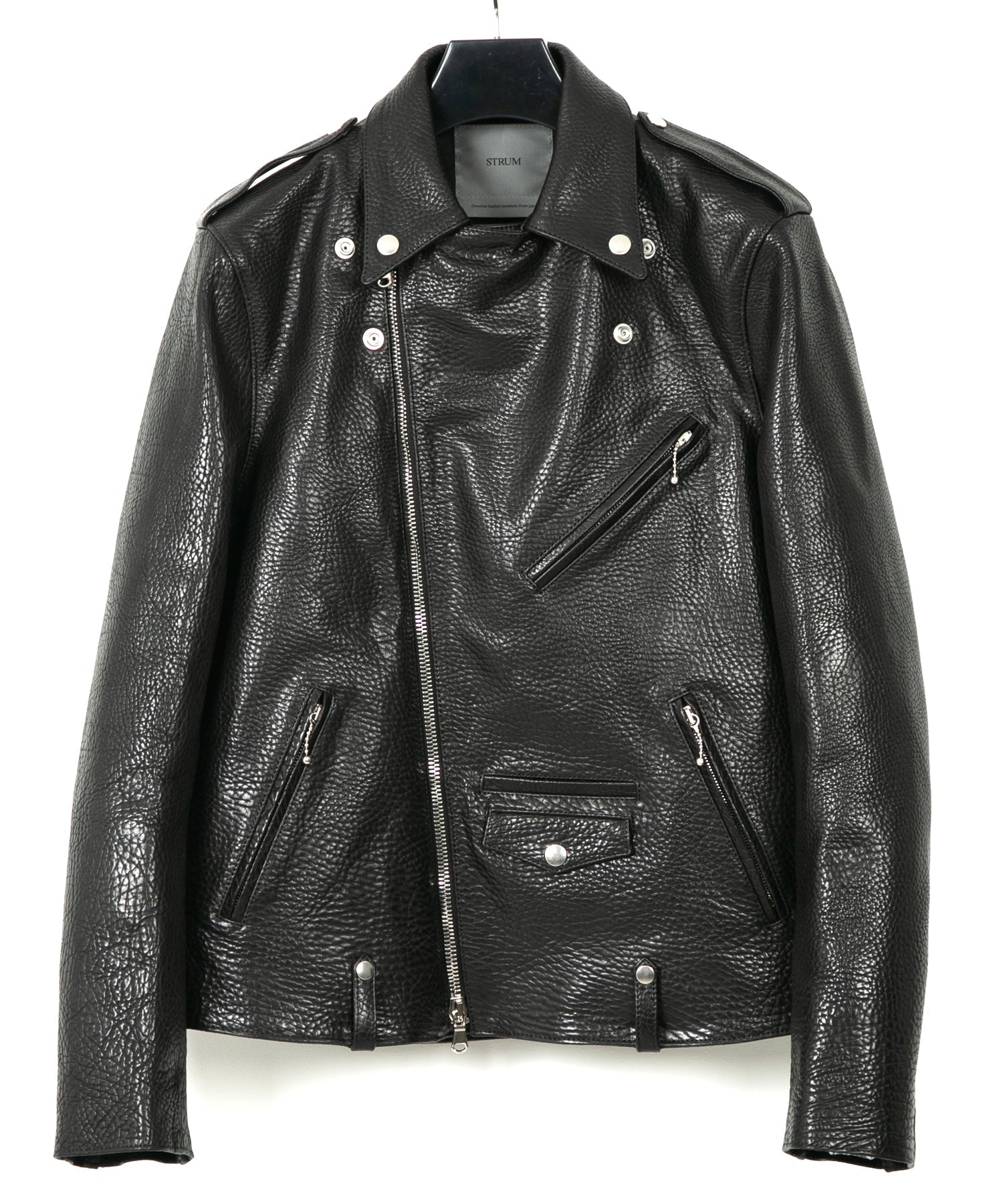 Sarana leather biker on sale jacket