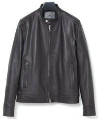 オイルカーフ LUCA シングルライダースジャケット - BLACK