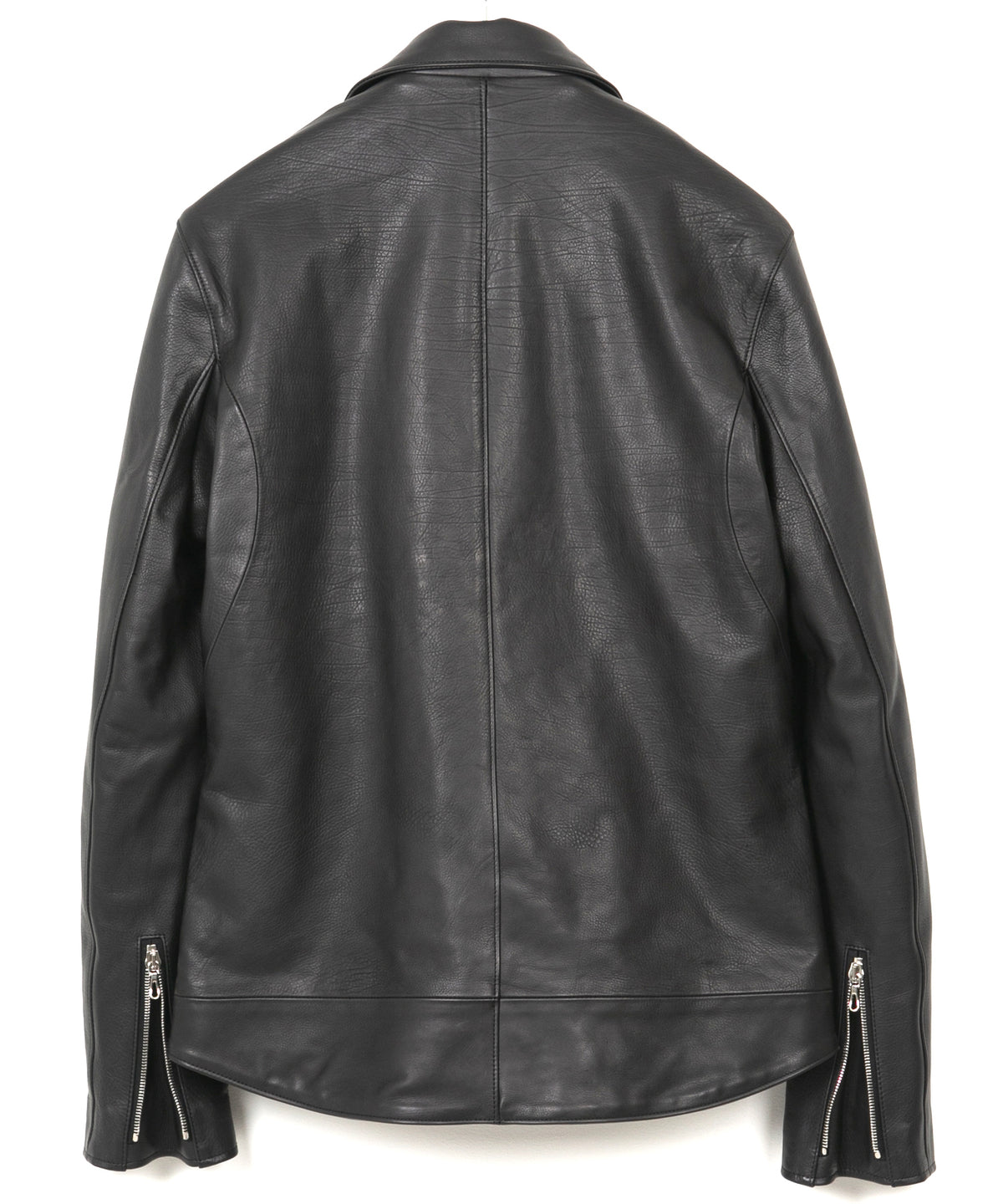 オイルカーフ RAVEN ダブルライダースジャケット - BLACK