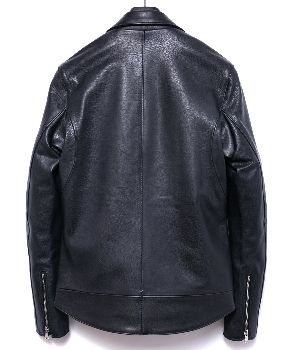 Oil Calfskin RAVEN Double Riders - BLACK