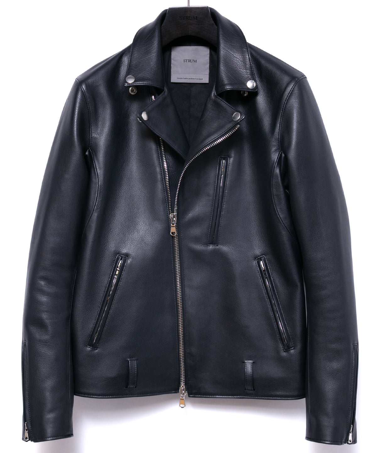 Oil Calfskin KAI Double Riders - BLACK