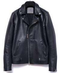 Oil Calfskin KAI Double Riders - BLACK