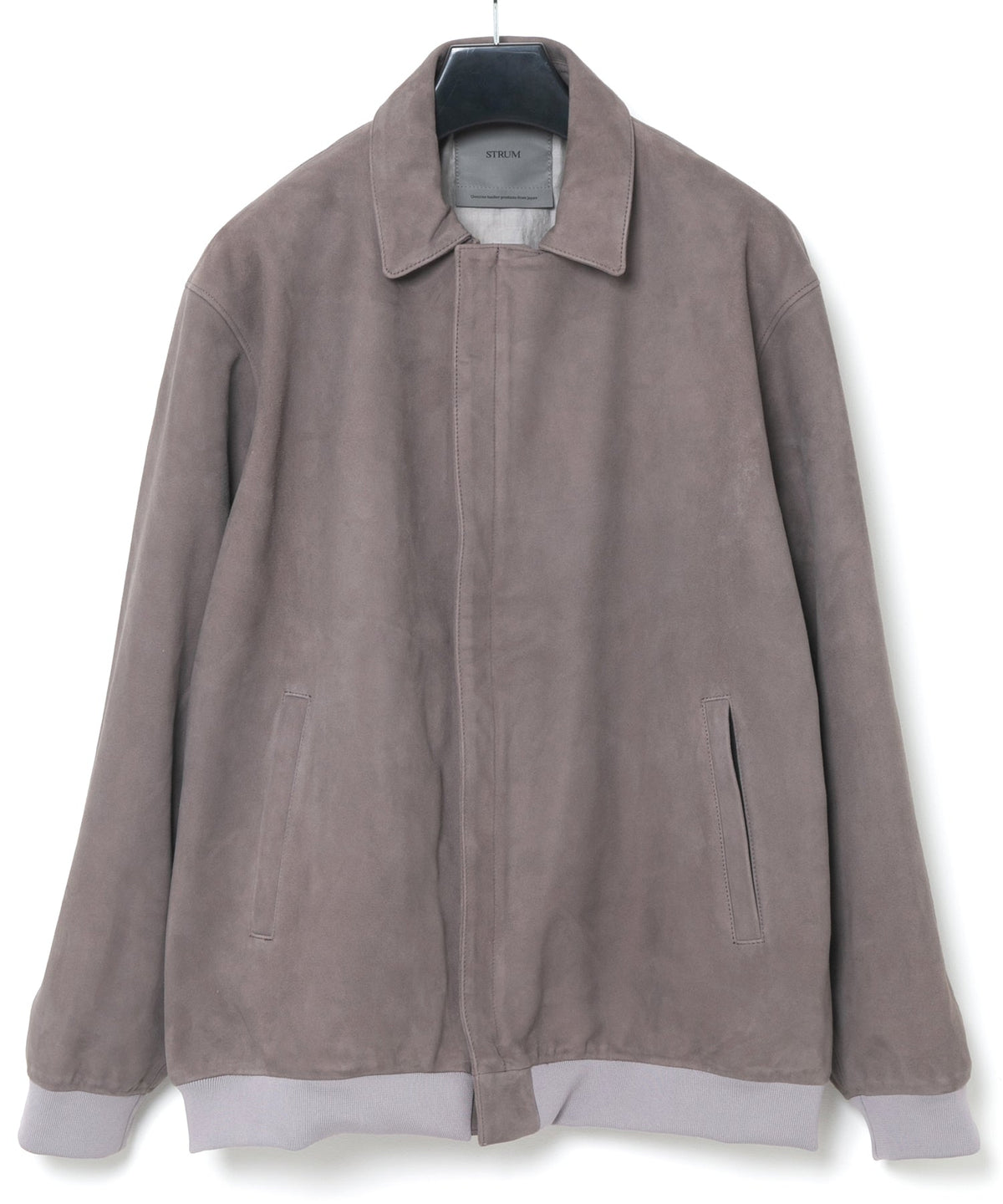 Suede Sheepskin DUKE Ribbed Blouson - GRAIGE