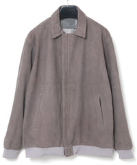 Suede Sheepskin DUKE Ribbed Blouson - GRAIGE