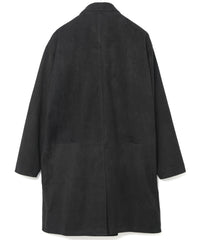 Sheepskin Suede BILL Sheepskin Suede Middle Coat - BLACK