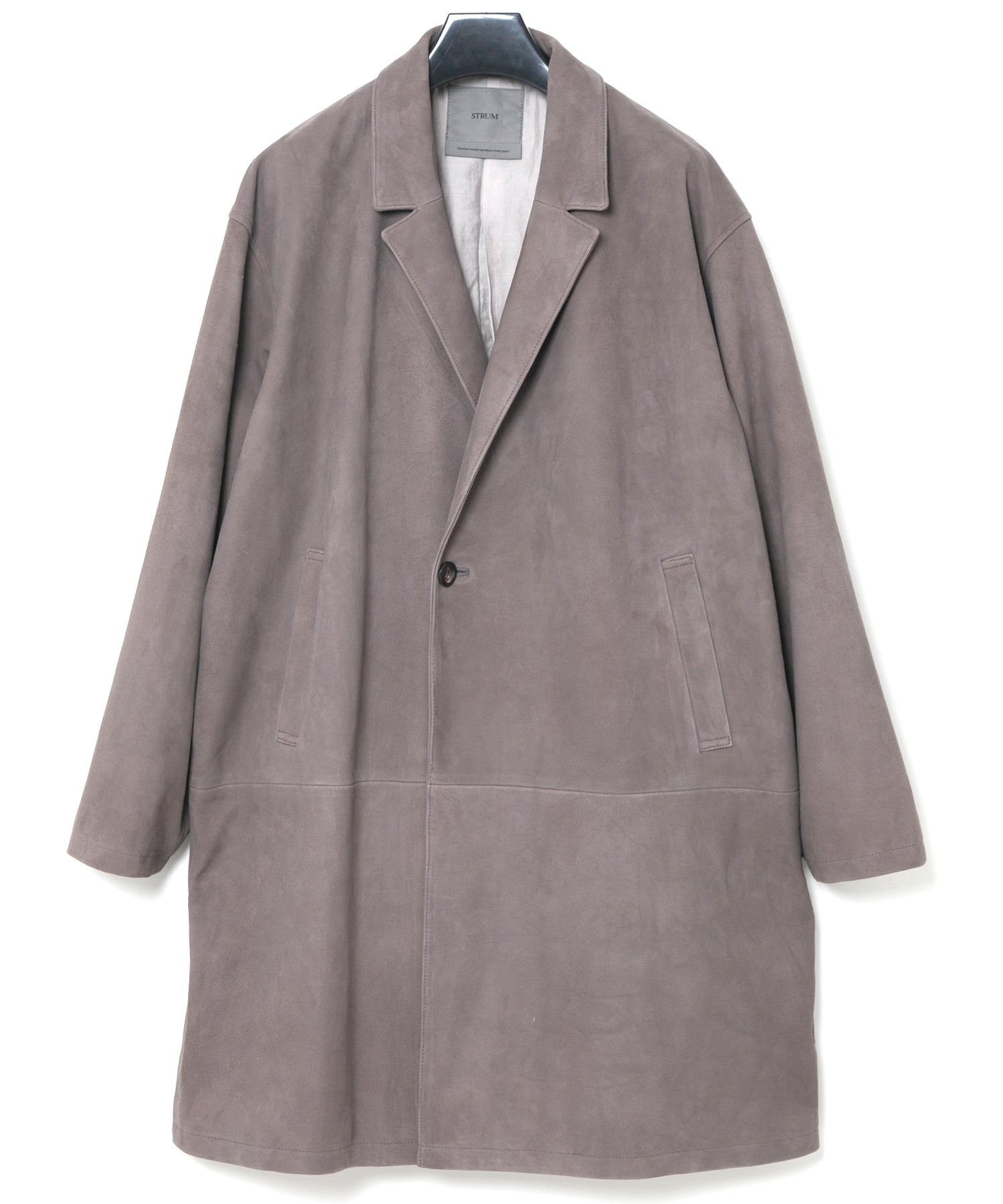 Load image into Gallery viewer, Sheepskin Suede BILL Sheepskin Suede Middle Coat - GRAIGE