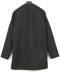 Load image into Gallery viewer, Sheep Suede L.KURT Sheep Suede Midriff Cardigan - BLACK