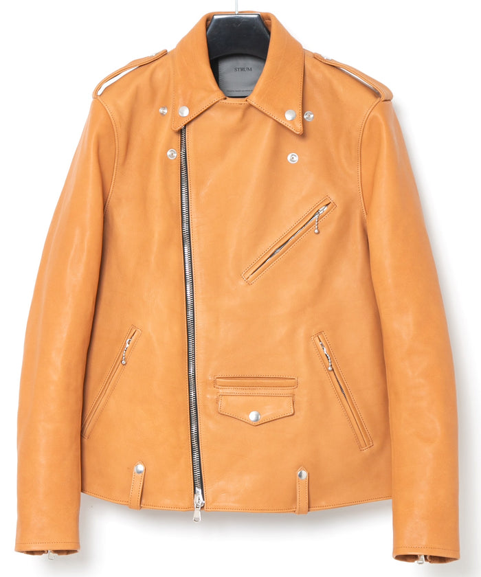 フルタンニン バッファロースキン JOEY ダブルライダースジャケット - NATURAL