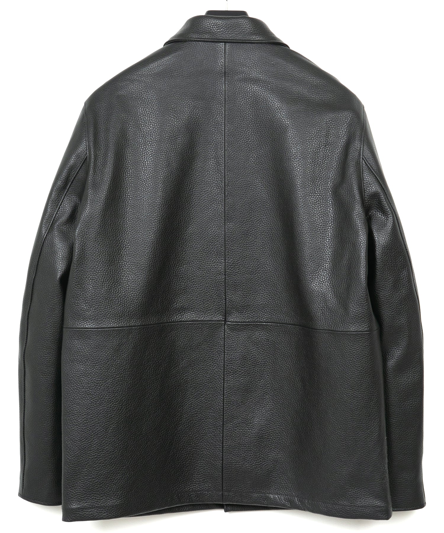 Load image into Gallery viewer, Chrome-tanned Embossed Shrunken Steer B.STAR Coach Jacket - BLACK