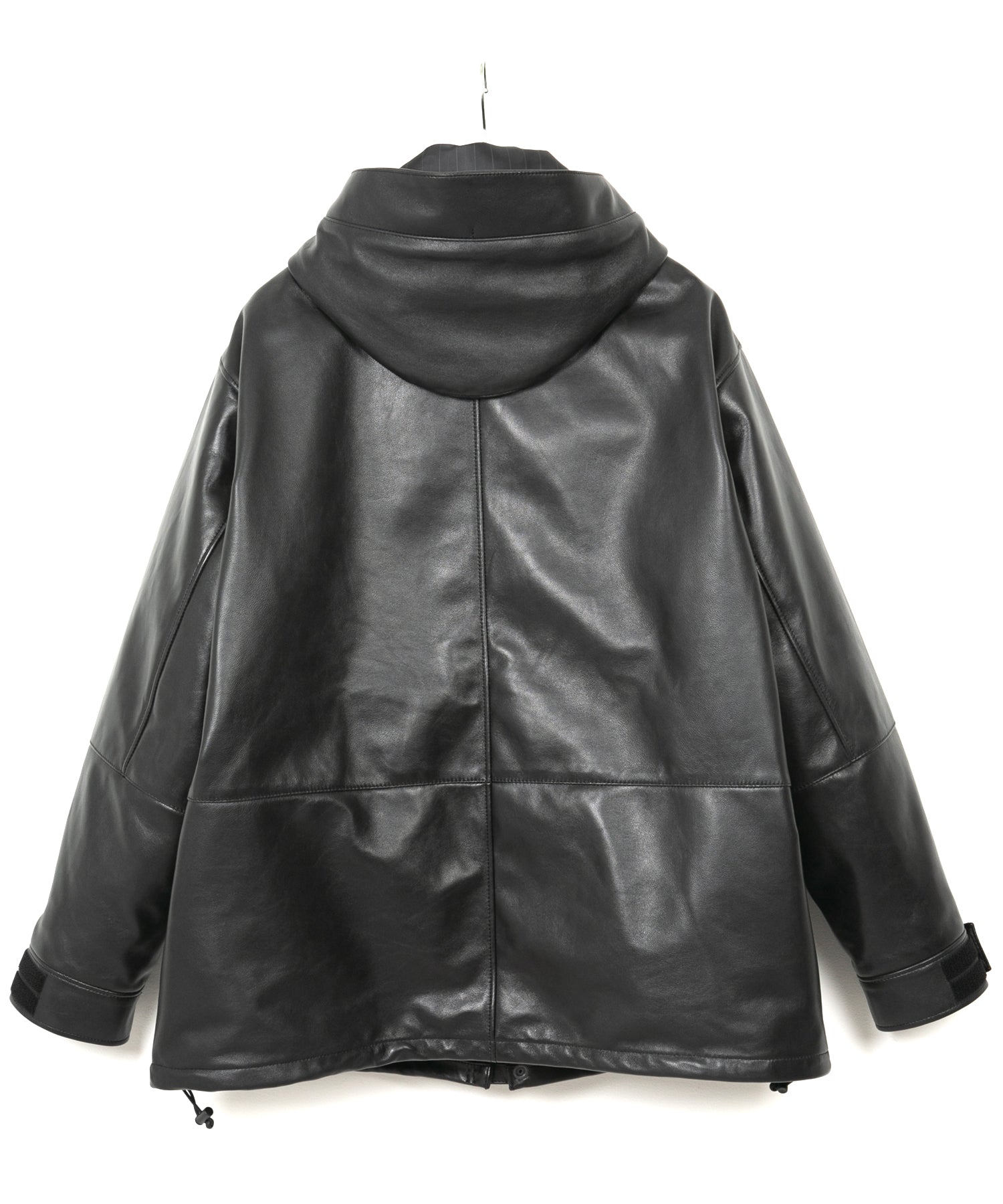 Load image into Gallery viewer, Full tanning waxed lambskin FORK mountain jacket - BLACK