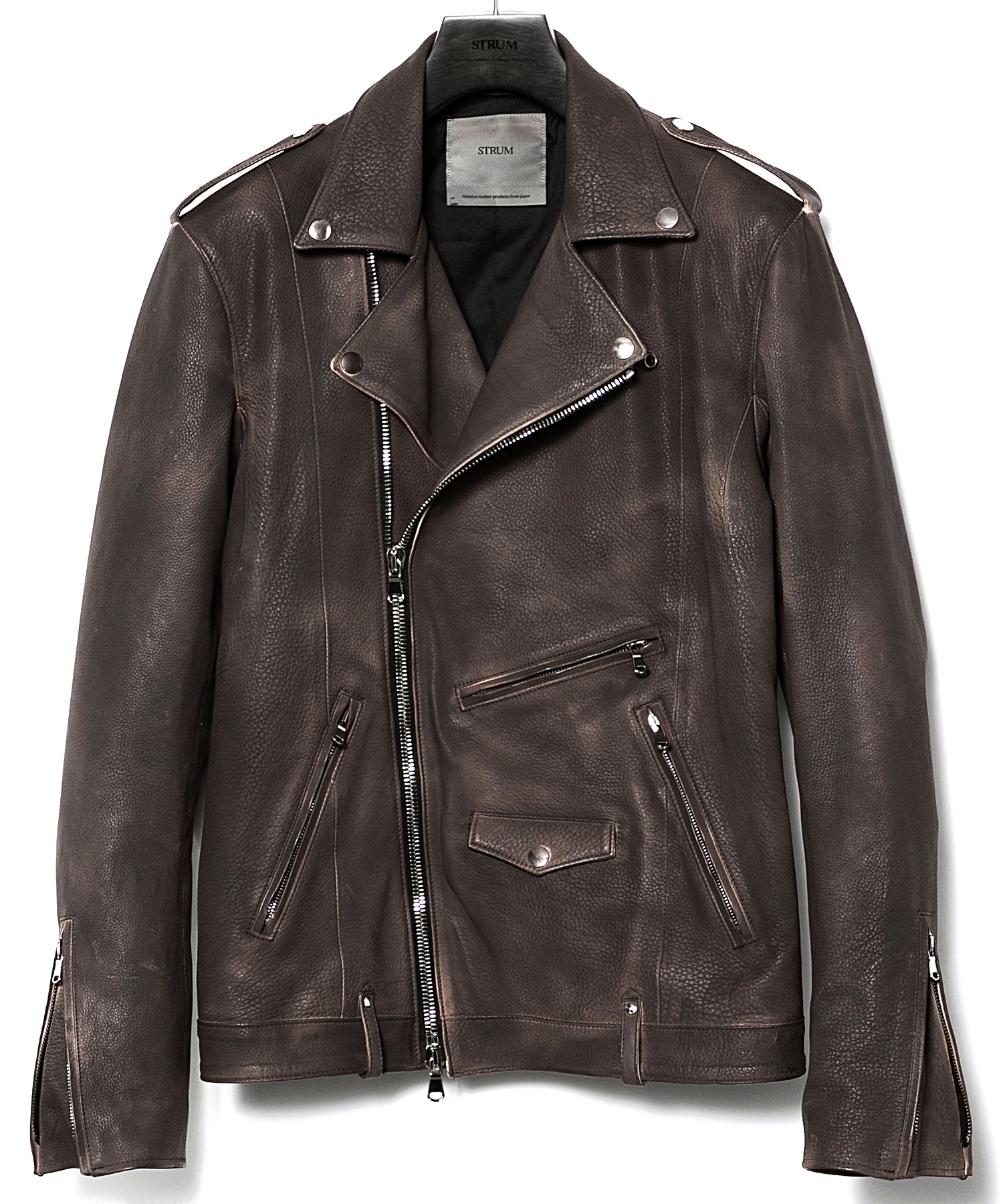 白鞣し × ベジタブルタンニン鞣し カーフ スキン Burning dyed - 製品