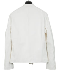 白鞣し ディアスキン  RAW BURST セミダブル ライダース - WHITE