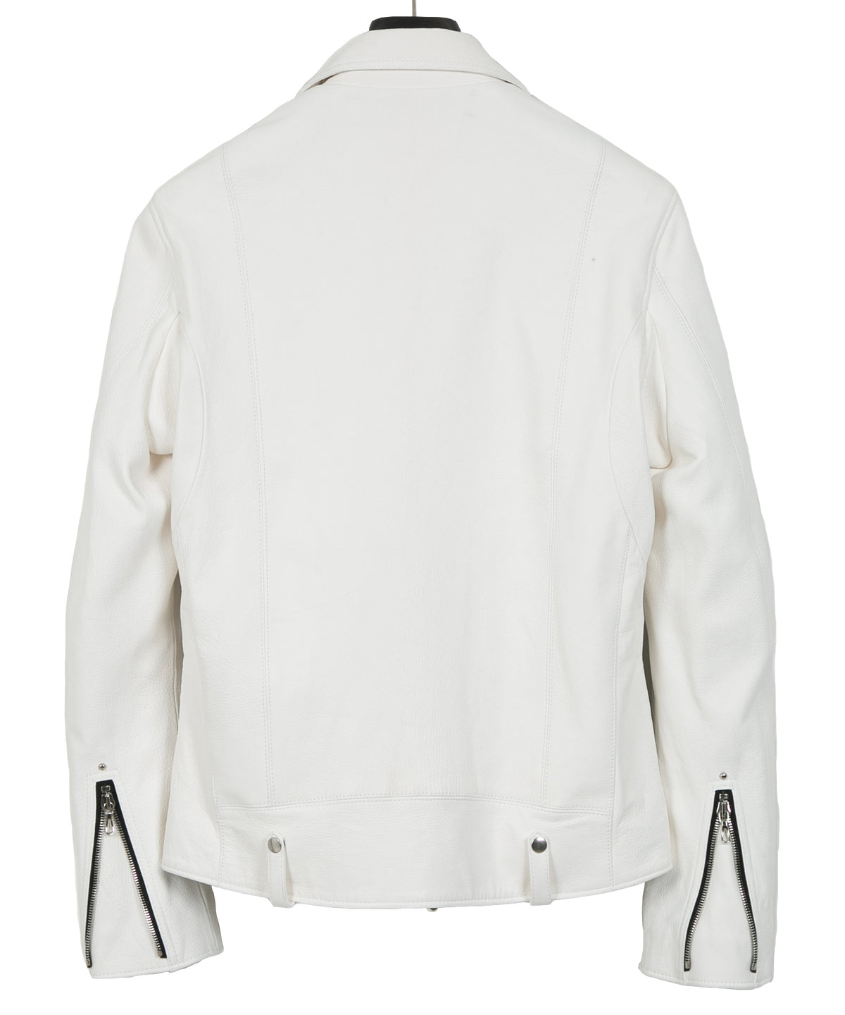 白鞣し ディアスキン  HI-FLYER ダブルライダースジャケット - WHITE