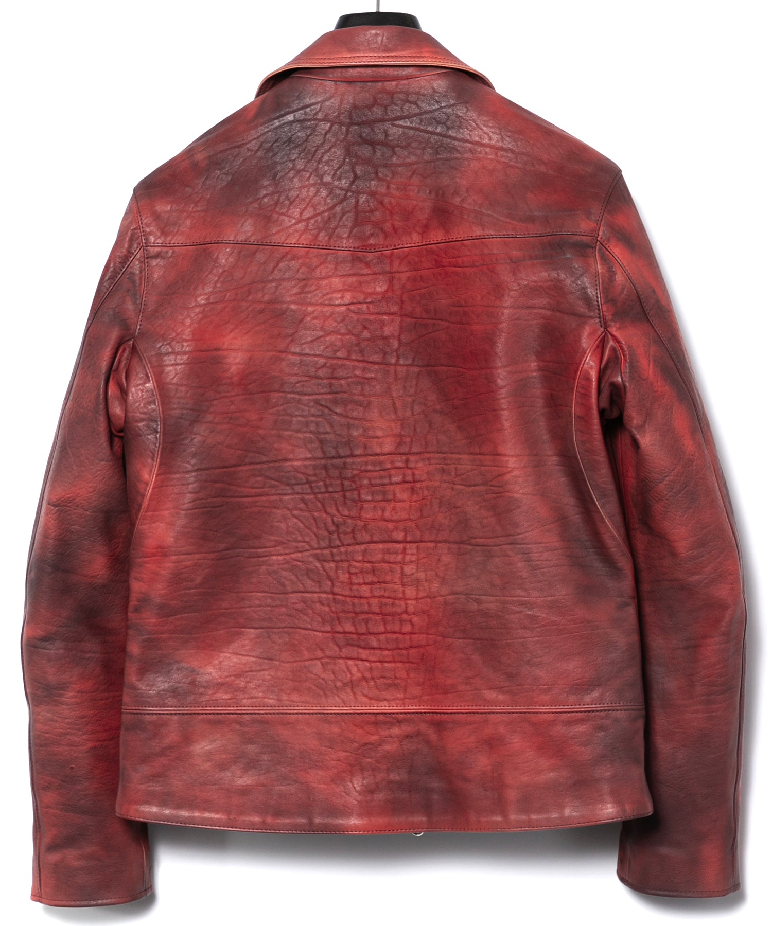 フルベジタブルタンニン鞣し ダブルショルダー Burning dyed - 燃焼