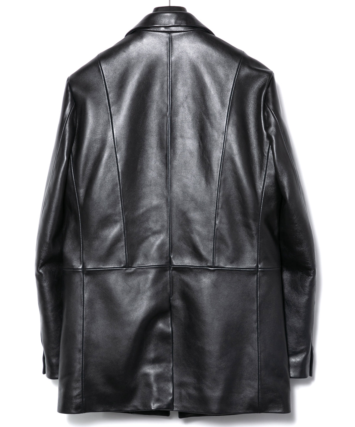 モンゴル ラム ASH [DARK] テーラードジャケット - BLACK