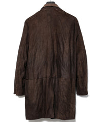 Hybrid Vegetable Tanned Calfskin DEAD MAN Middle Coat - KHAKI