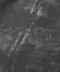 Hybrid Vegetable Tanned Calf Skin Garment Burning Dyed Double Riders - BLACK SNOW
