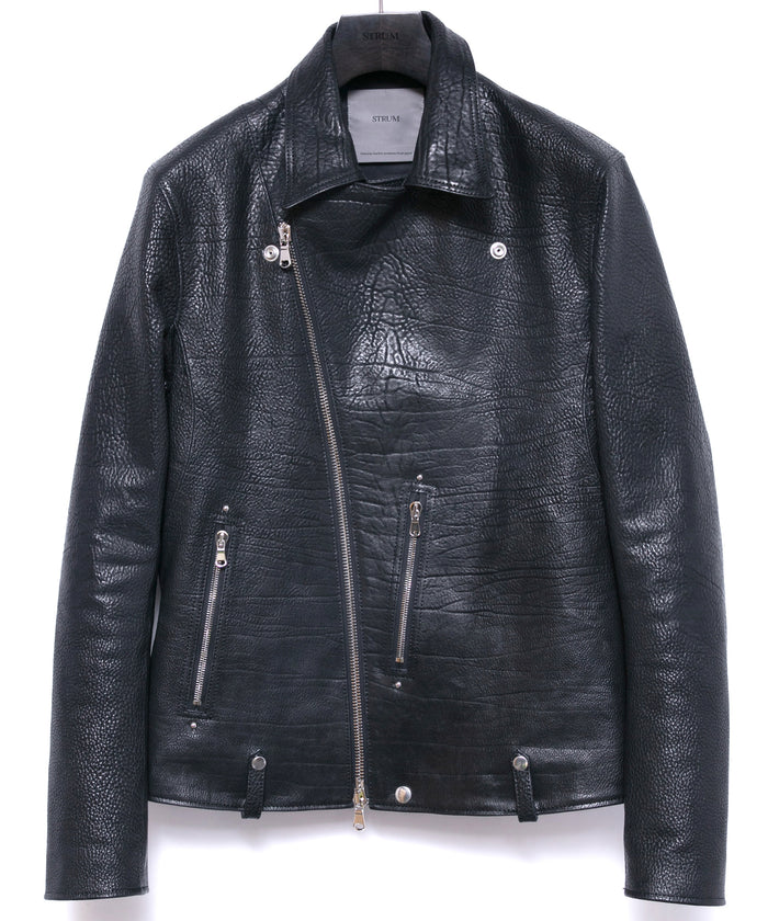 Full Vegetable Tanned Italian Double Shoulder Steerhide HI-FLYER Double Riders - BLACK