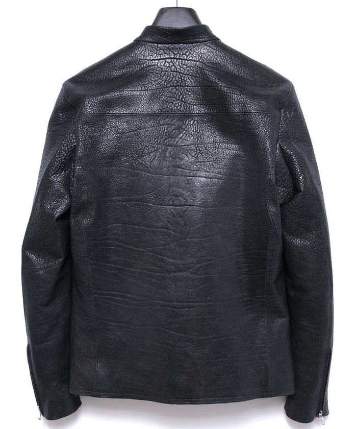 Full Vegetable Tanned Italian Double Shoulder Steerhide JUDE Single Riders - BLACK