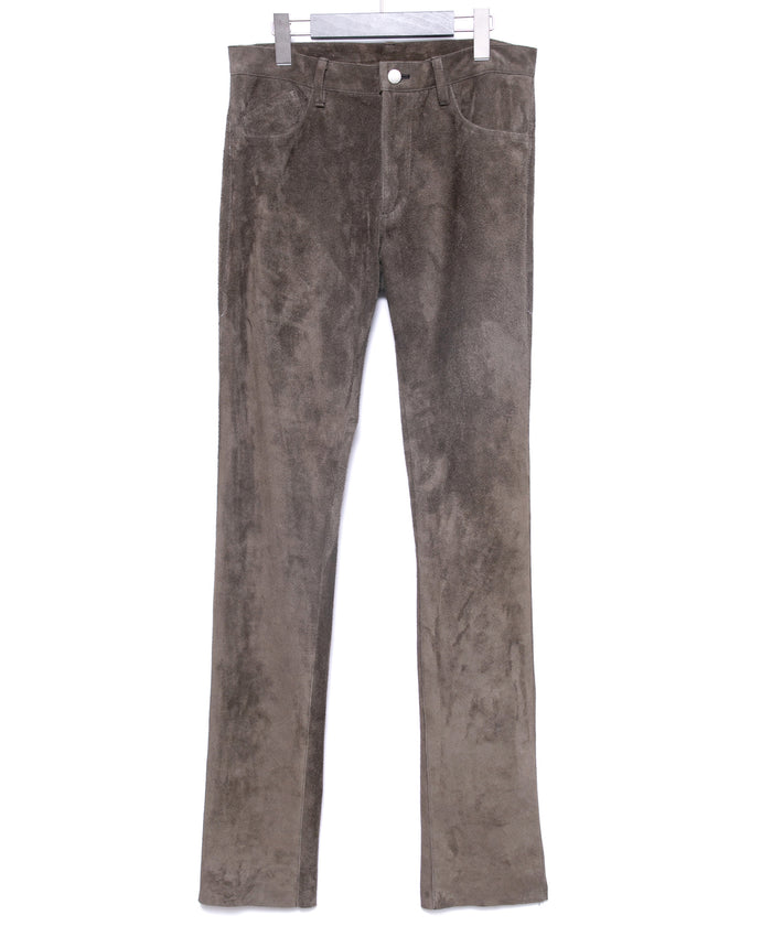 Japanese Steer Suede LAD GEAR Six Pocket Pants - GRAIGE